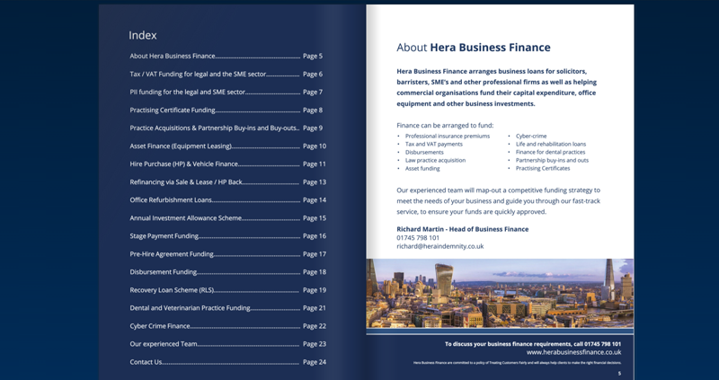 Hera Business Finance Brochure